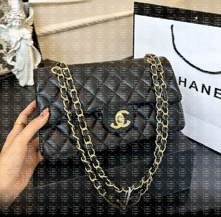 With box designer bag TOP quality womens diamond grid sheepskin handbag single diagonal cross bag classic fashion chain bag square fat small square bag wallet 10A