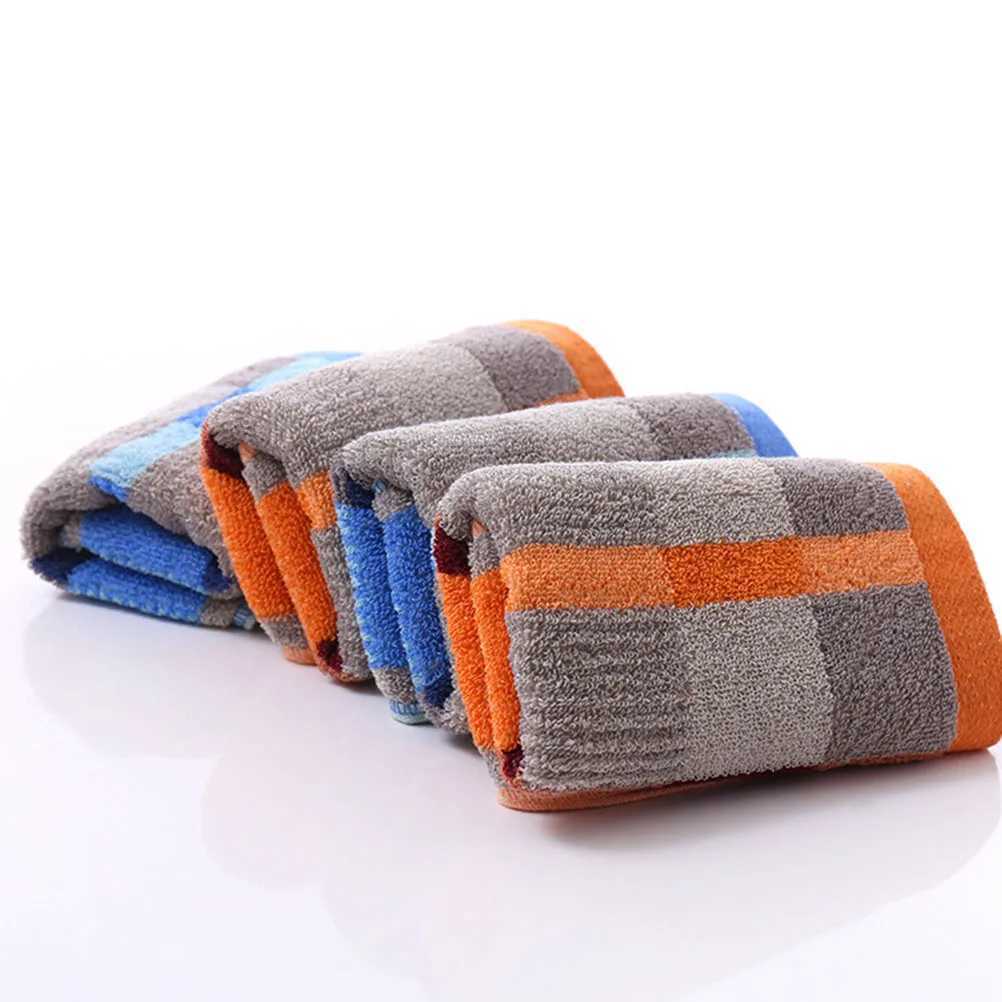 35x75 Heavy Duty Cotton Face Towel Thicken Grid Texture Soft Comfortable for Sensitive Skin Home Hotel Spa Blue Y251202