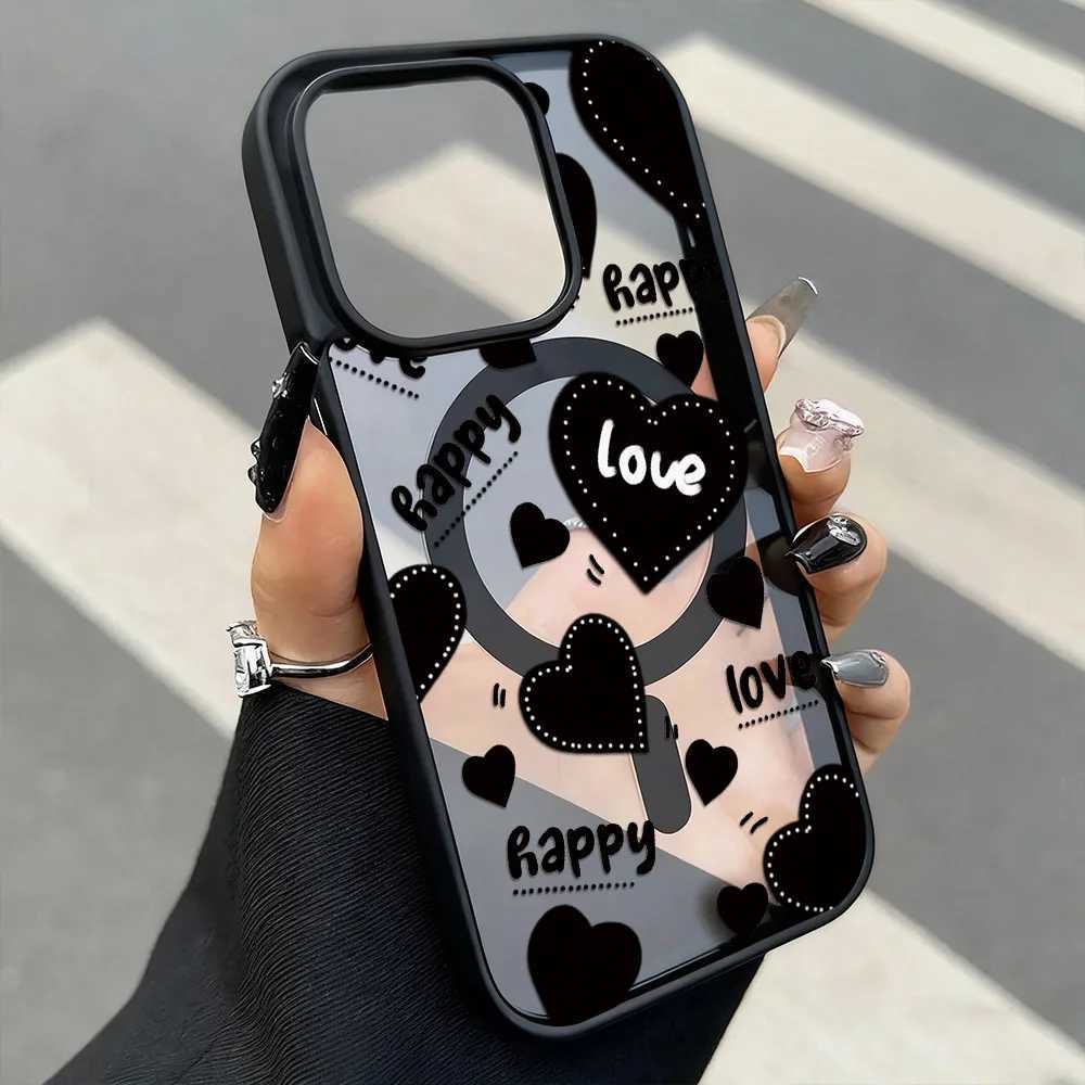 LeoPard Print Phone Case For iPhone 17 Pro Max 13 11 15 14 12 16 Pro Max Clear For Magnetic Wireless Charging Cover J251202