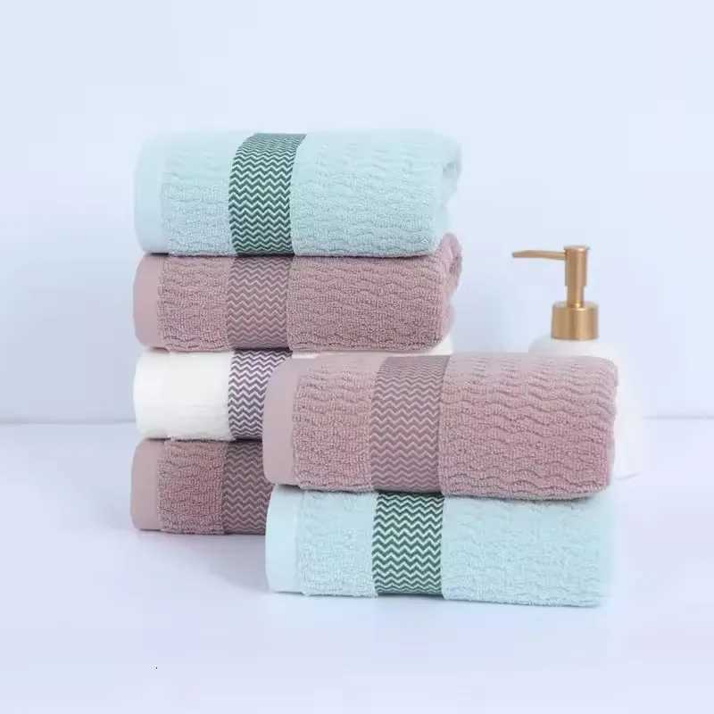 Towel Set of 2 Thickened Absorbent Cotton Towels Quick Dry Soft Face Towels Pure Cotton Quick Absorbent Towels for Home Bathing Y251202