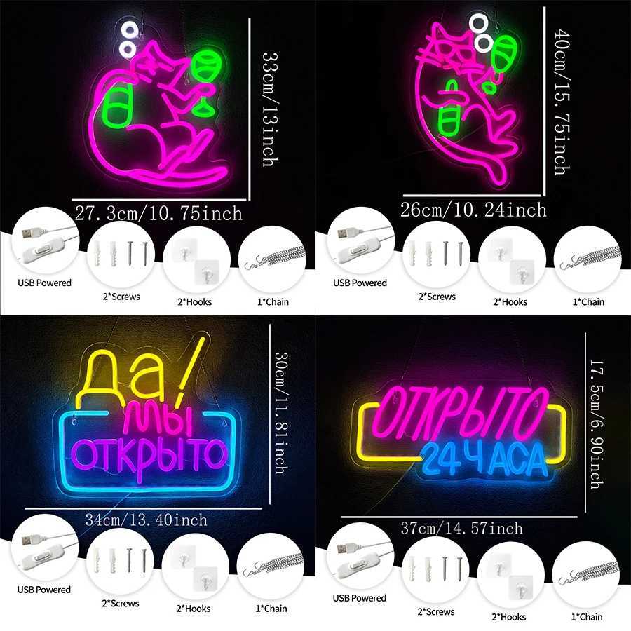 Bar Business Led Neon Signs Cats Holding Art Icons Of Wine Bottles Used For Decor Of Bars Clubs Man Caves And Restaurants H251201