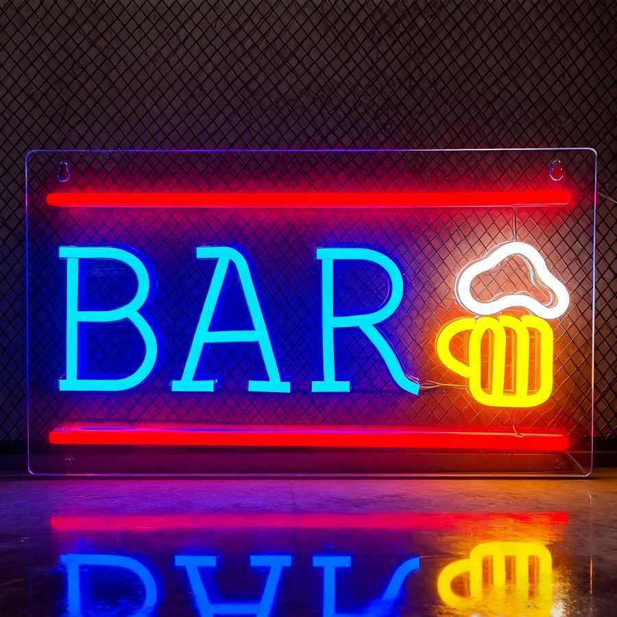 Bar Neon Signs Letter Icons Personalized Business Lights Used For Beer Bars Clubs Parties Restaurants Man Caves Decor H251201