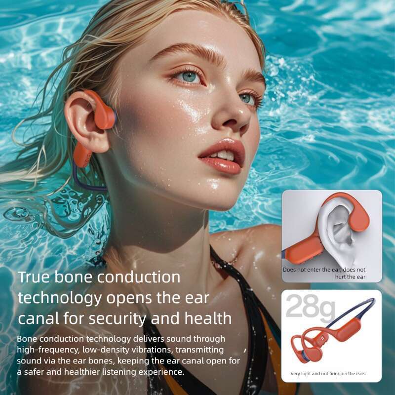 Famous Brand Cross Border X Bone Conduction With Memory Long Battery Life Listen To Music Sports IPX Swimming Bluetooth Earphones