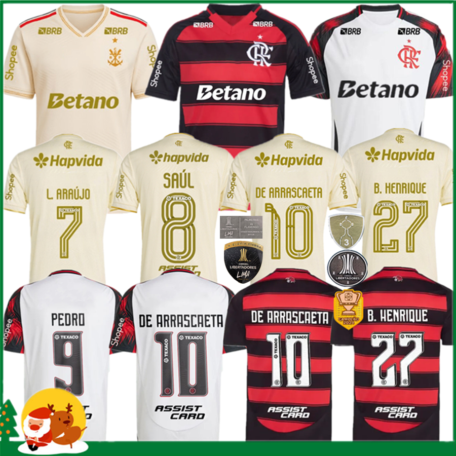 25 26 Flamengo soccer jerseys 2025 2026 DANILO DIEGO E.RIBEIRO GABRIEL B. GABI PEDRO DE ARRASCAETA GERSON B.HENRIQUE Camisa Mengo Men women football shirt