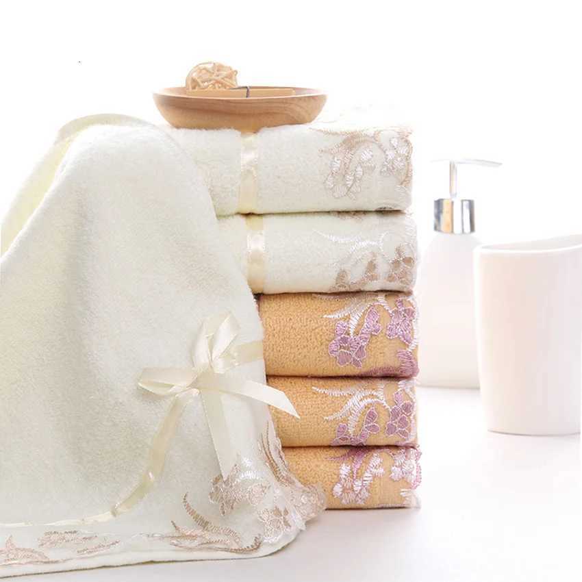 Flower Soft Print Towel Set 100 Cotton 70140cm Lace Bath Beauty Face Towel Large Hotel Spa Sport Shower Towel For Adults Home Y251202