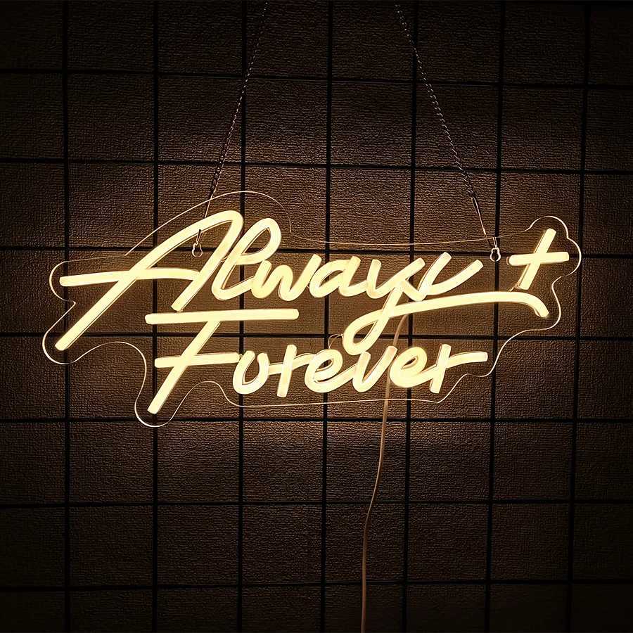 Wedding Theme Neon Sign Led Letter Icon Usb Powered Suitable For Room Home Proposal Party Wedding Art Decor Easy To Hang H251201