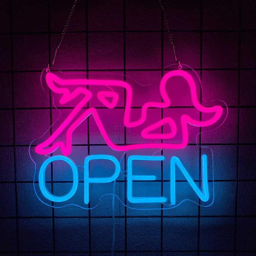 Open Series Neon Signs Business Icon Wall Decor Usb Powered Used In Clubs Game Studios Bars Man Cave Art Wall Lamps H251201