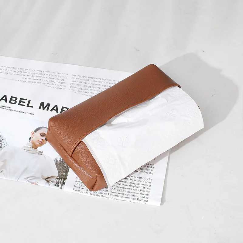 Creative Leather Tissue Box Nordic Simple He Living Ro Light Luxury Tissue Box Bedro High-end Paper Tissue Box H251201