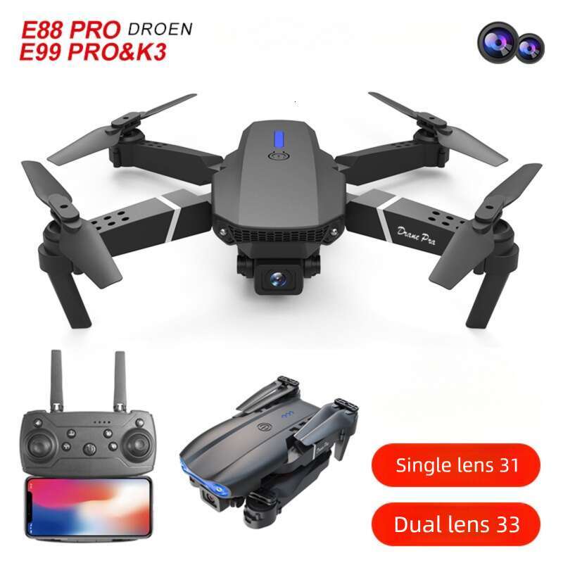 E88 HD Aerial Photography Drone Quadcopter Remote Control Optical Flow E99 Altitude Hold Toy Airplane