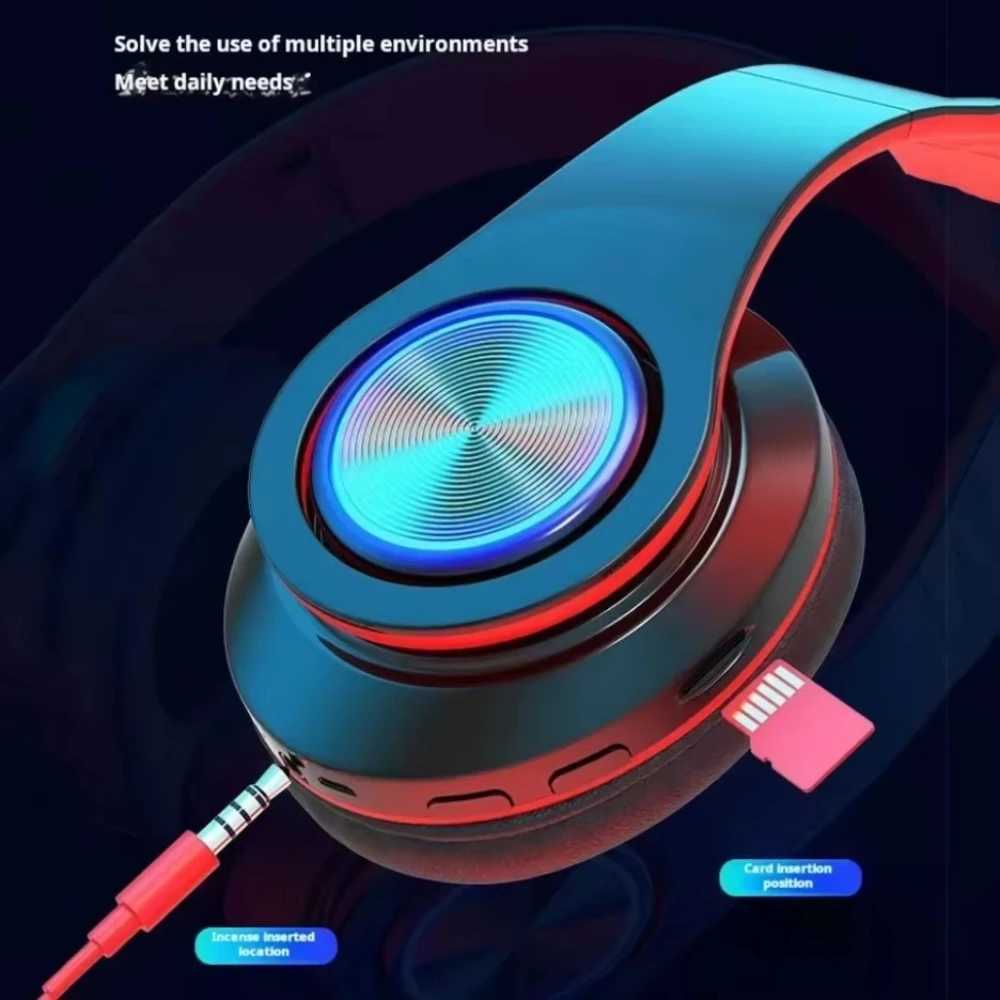 sets Gamer phones tooth Surround Sound Stereo Wireless Earphone USB With MicroPhone Colourf Light PC Laptop set Y251202