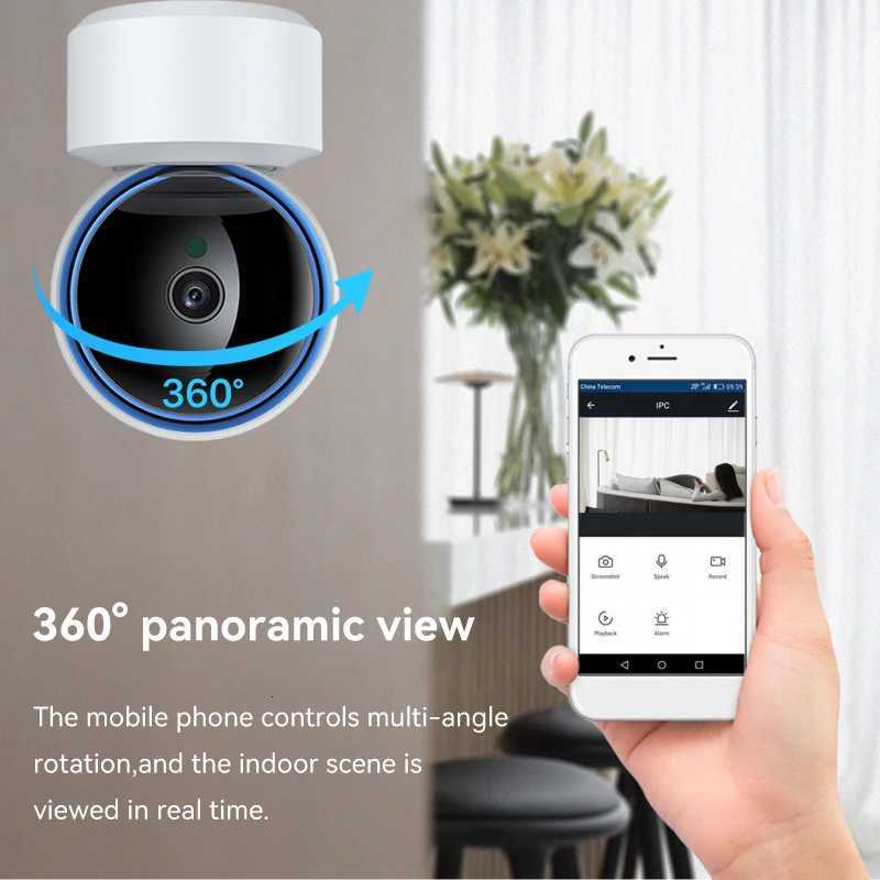 Tuya 5MP WiFi IP Camera Baby Monitor 360 PTZ Motion Detection 2 Way Au Night Vision ports TCP/IP/ Private Protocol C251202