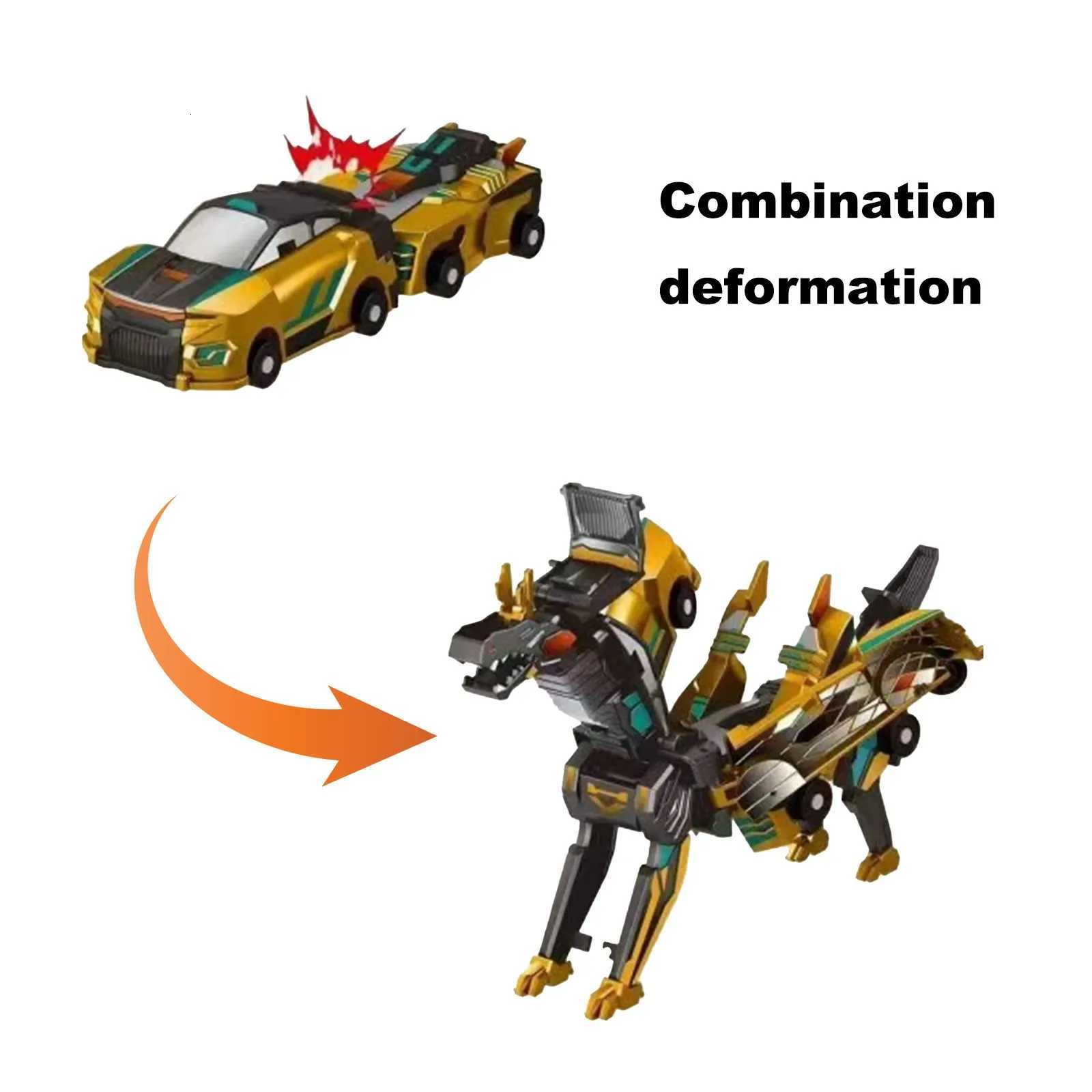 Newest 2 in 1 Magic Transformation Car Kids Transformer Toys Deformed Horse Model Magnetic Collision Deformation Car Gift Y251129
