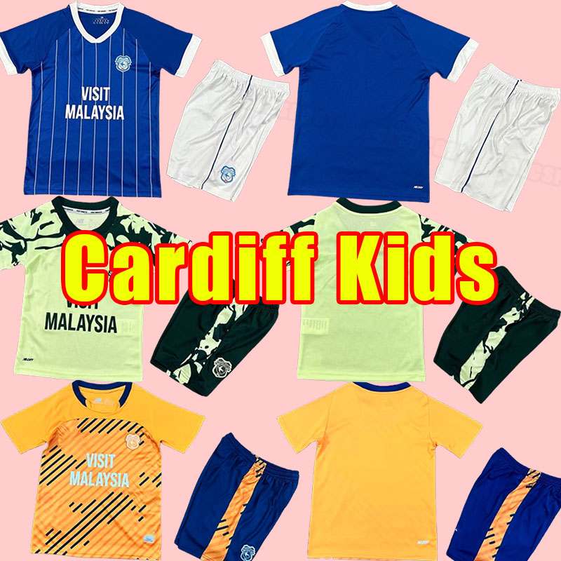 Kits kids 25 26 Cardiff city RALLS Soccer Jerseys O'DOWDA Home 3rd Child Football Shirts Uniforms 2025 2026 PHILOGENEP RINOMHOTA COLWILL RATCLIFFE third child