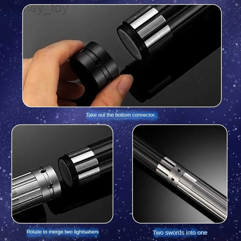 Disney Lightsaber Laser Sword Toys RGB Metal Light Saber 15Color Change Kids Soundfonts Force FX FOC Blaster Toys Jedi Laser Sword Gift H2512021