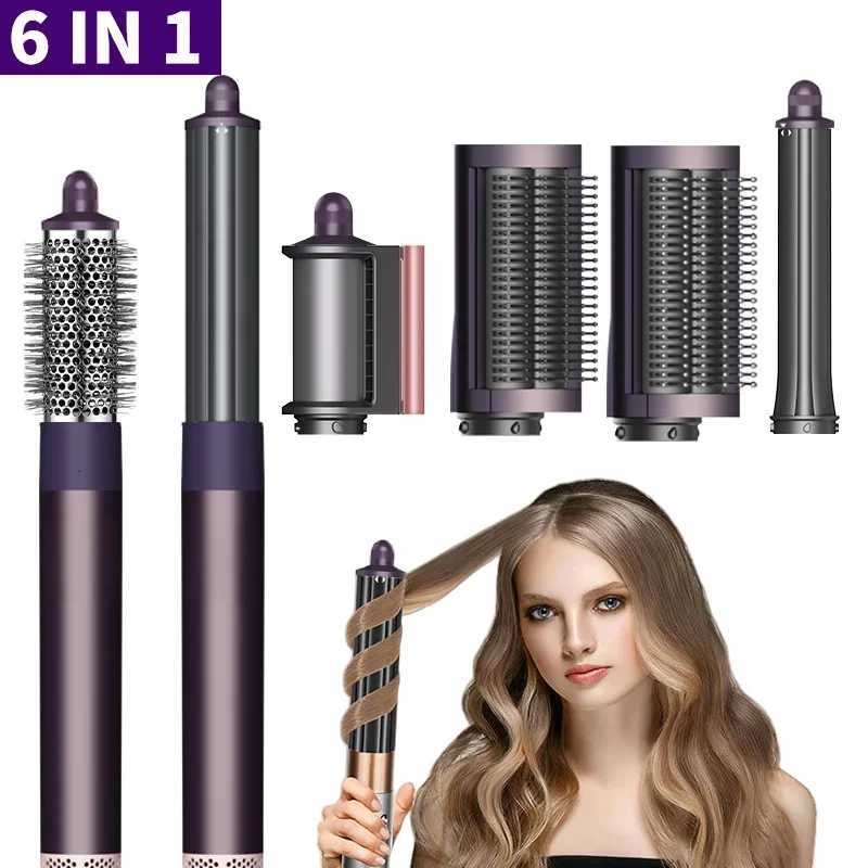 6-in-1 Hot Air StylerHair Dryer B Mti-Hair Styler Set with Auto-Wrap Curler Hair Styling Tools Gift for Wen / Lovely C251202