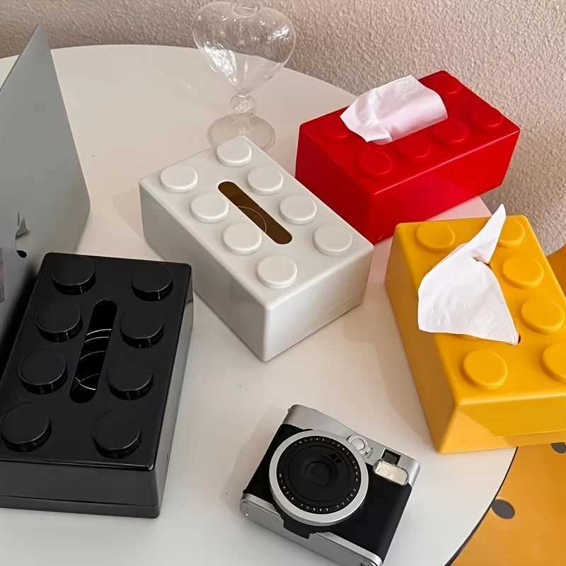 building block tissue box high appearance ll mti-functional he napkin storage box living ro coffee table storage box H251201