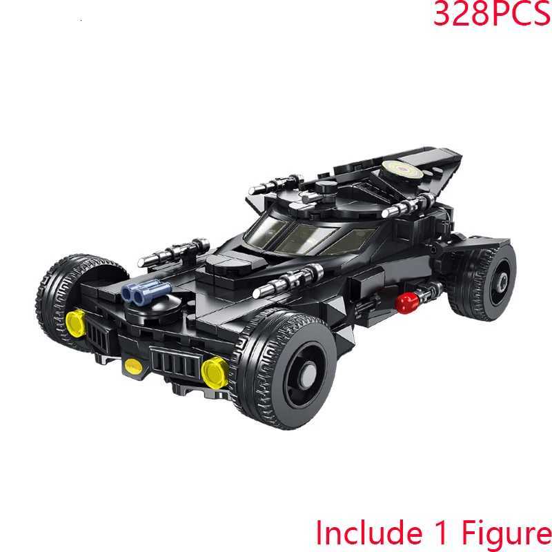 Superhero Night Knight Bat VS Joker Quinn Supercar Action Figure Building Blocks Sets Movie Model Bricks Kids Toys Gifts C251203
