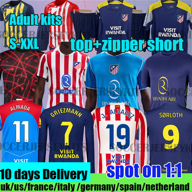 Atleticos de Madrid jerseys 2026 GRIEZMANN ALXE B. LLORENTE KOKE J. ALVAREZ BAENA ALMADA ATM football shirt uniforms ALVAREZ GALLAGHER 25 26 Atleticos de Madride