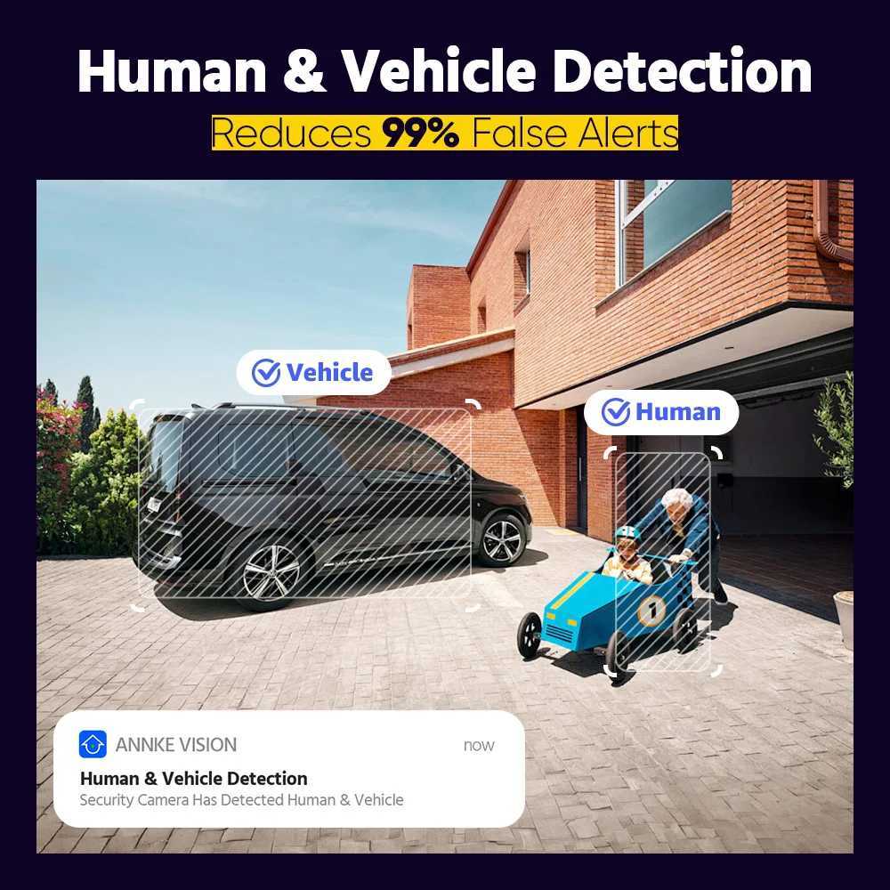 ANNKE 4K Smart Dual Light Varifocal Blet Network Camera 4X ZO Two-way Au IP67 Human Vehicle Detection 8MP Smart He Cam C251202