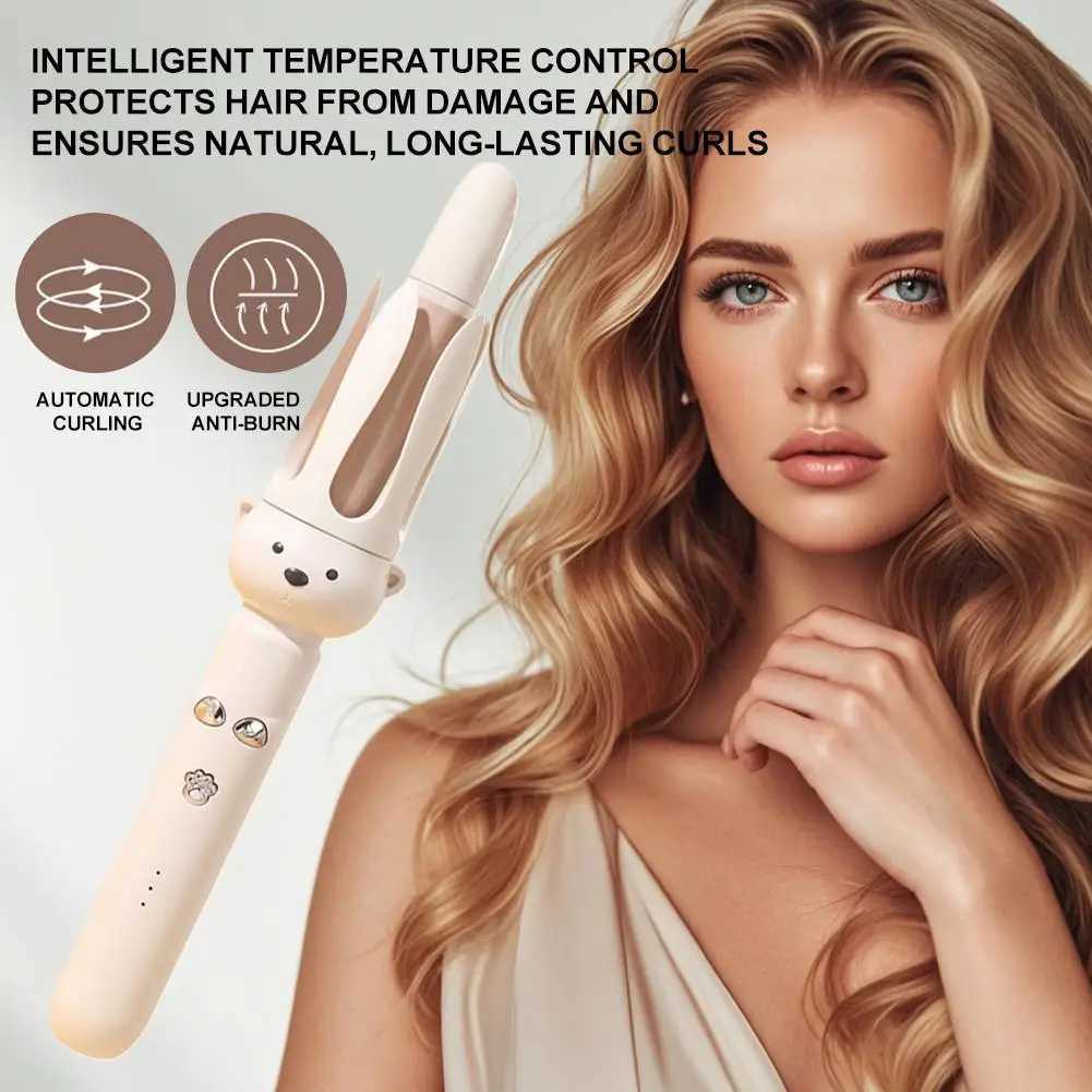 Autatic Hair Curler 28mm Negative Ions Electric Ceramic Hair Styler Waves Stick Iron Rotating Curling Anti-Tangle Curling U3N7 C251202