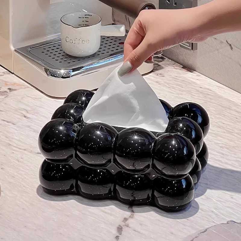 High Aesthetic Tissue Box He Living Ro High-End Tissue Storage Paper Box Style Napkin Box H251201