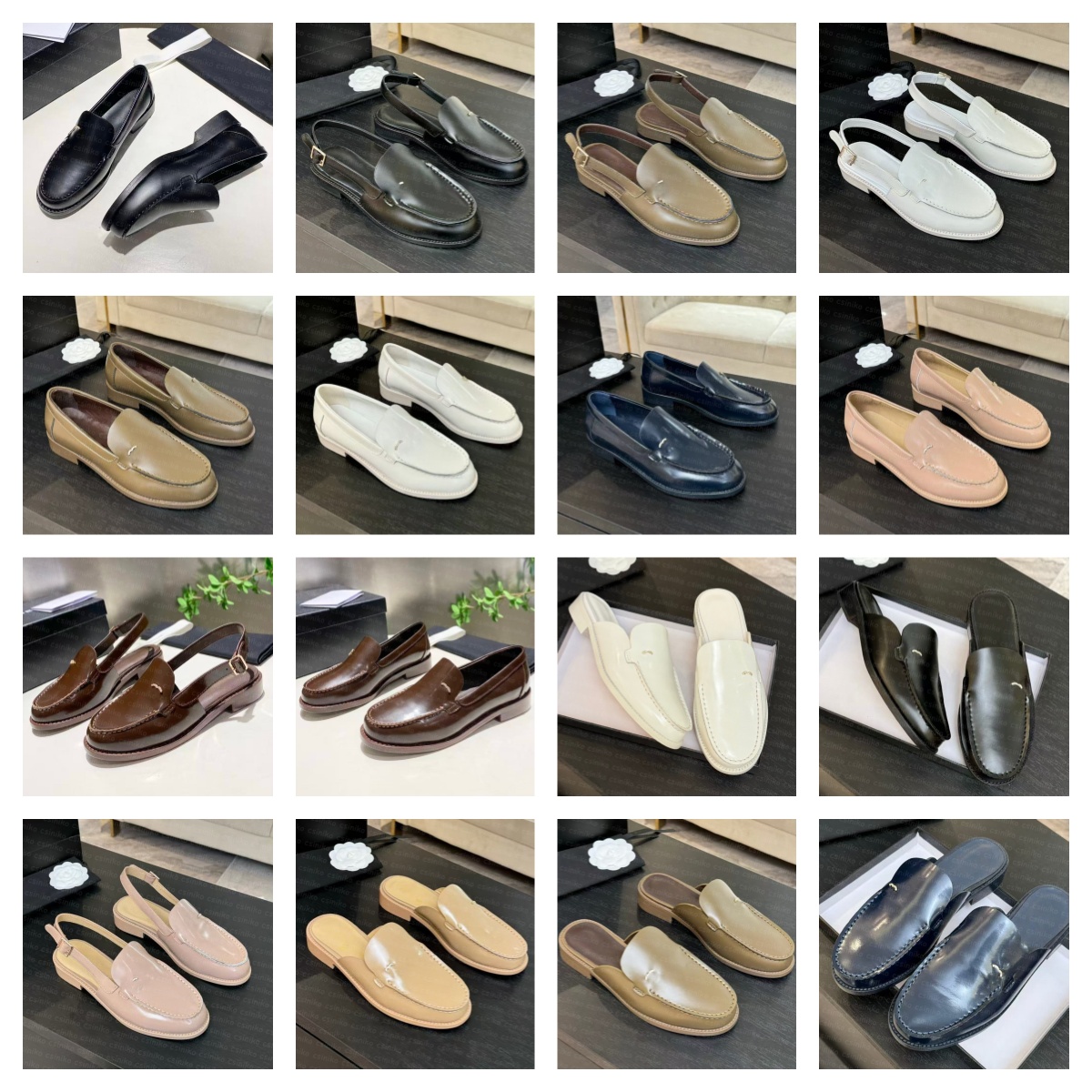 (Colors as Pics show) Premium Quality Fashion Designer Slippers Sandals Beach Shoes Slippers Shoes for Women Size 35-42 31796 27836
