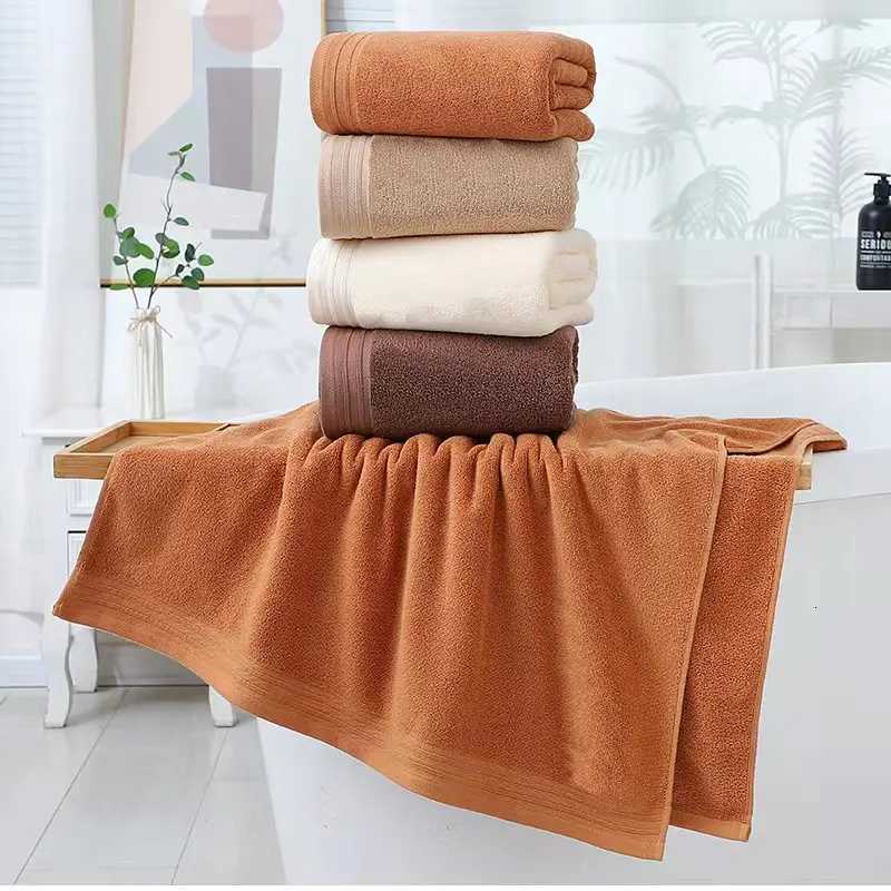 6pcs 100 Cotton Towel Set Adult High Quty Face Towel Bathroom Soft Absorbent Solid Color Hotel Spa Bath Towel 70x140cm Y251202