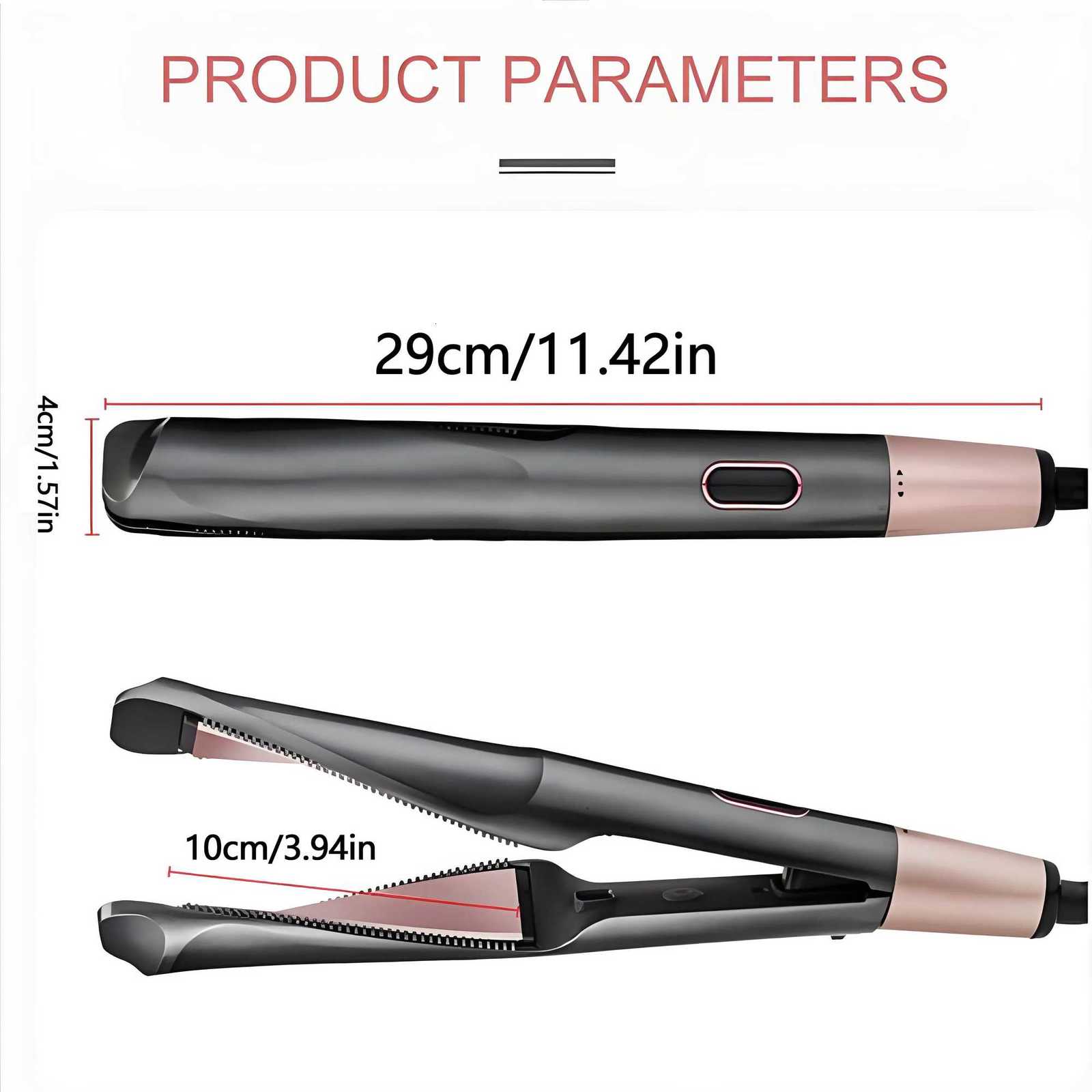 2025 New Hair Straightener Curler 2 in 1 Negative Ion Fast Heating Styling Iron Professional Flat Iron Curling Tool He Travel C251202