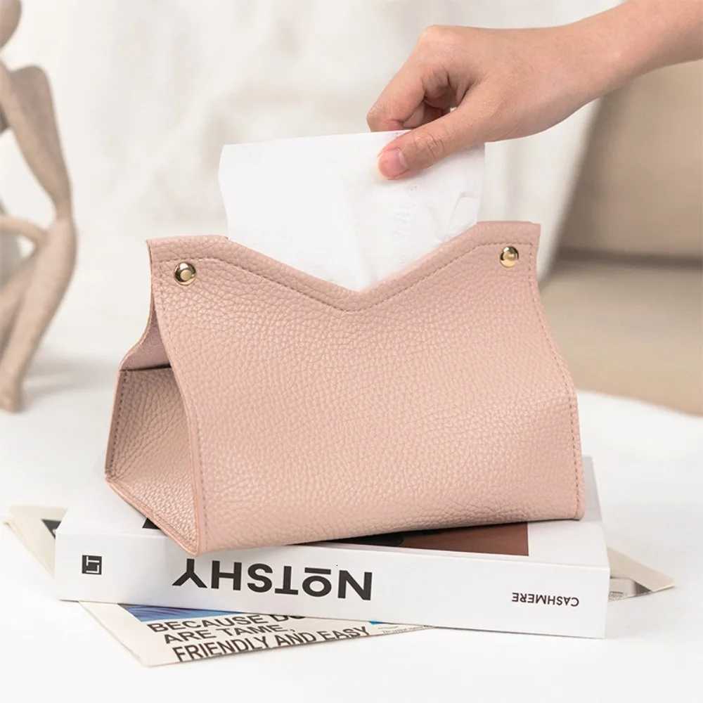 Leather Tissue Box Storage For Car Toilet He Living Ro Decoration Bedro Kitchen Desktop Nordic Large Boxes Wholes H251201