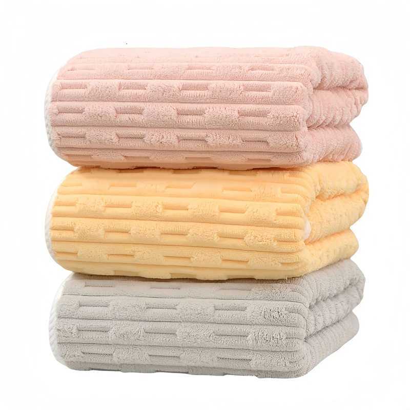 Towel bath towel two sets of soft absorbent bath with adult wrap thickened quick dry coral velvet for home Y251202