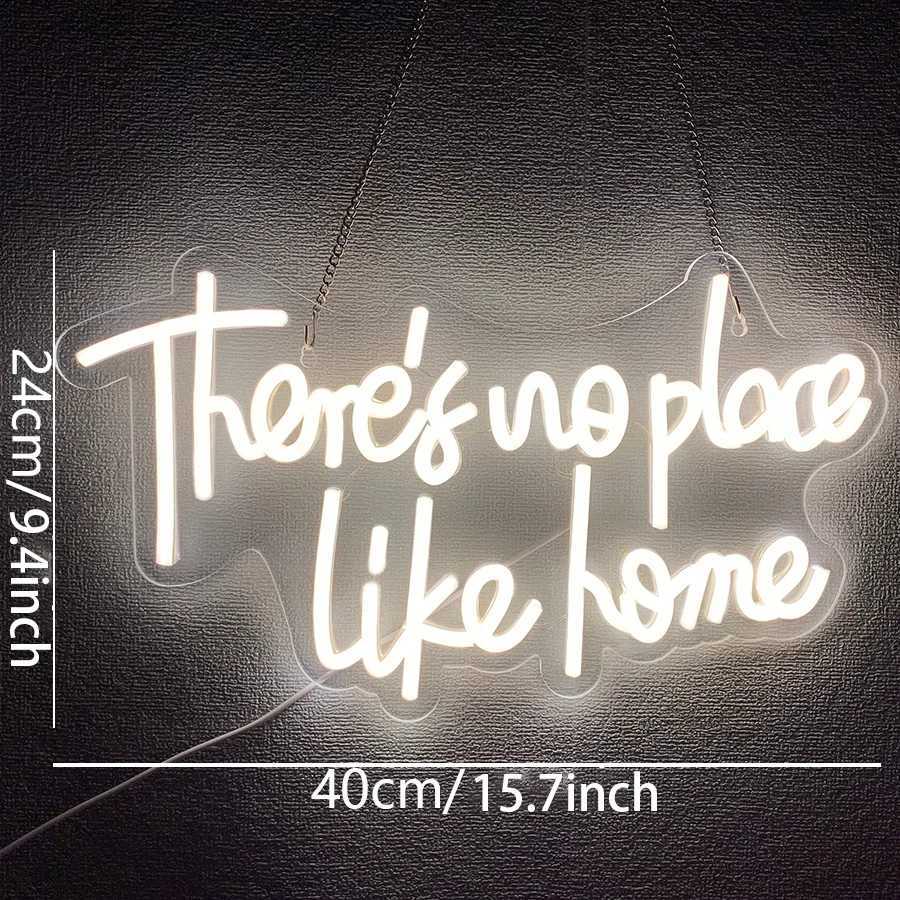 ThereS No Place Like Home Neon Lights Warm White Led Neon Lights Weddings Family Gatherings Usb Connection Home Decoration H251201