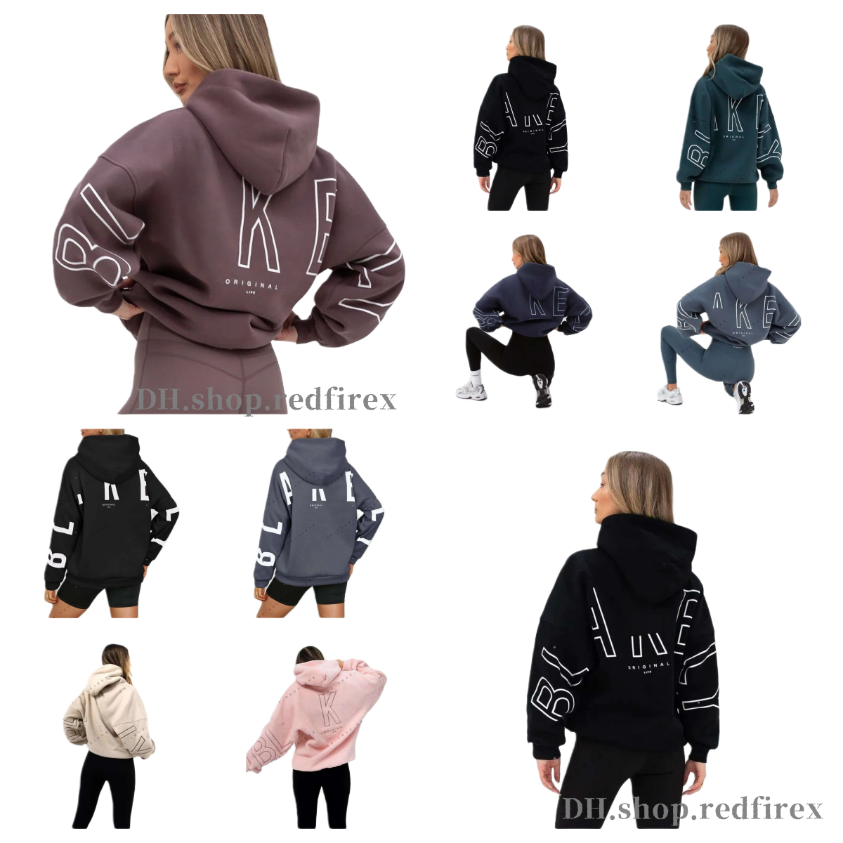 Designer hoodie for Womens Pullover Oversized Letter Printed Long Sleeve Hood Sweatshirt winter jacket Woman Streetwear Fashion Hoodies man tracksuit 7M