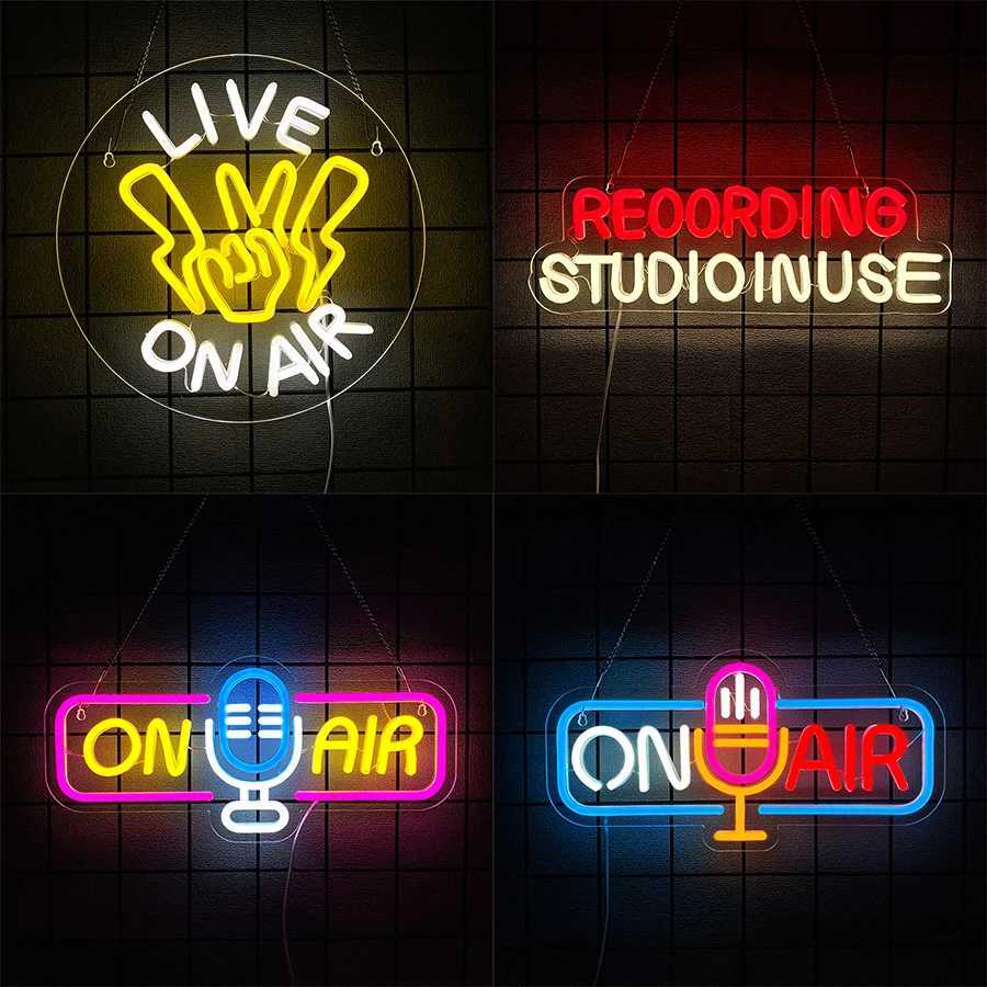 On Air Series Neon Signs Powered By Usb Handheld Icon Are Used For Decor Of Game Rooms Broadcasting Rooms And Music Studios H251201