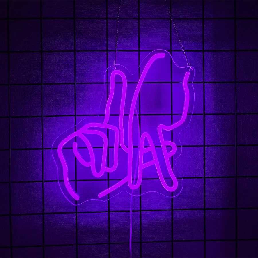 Aka Gesture Led Neon Signs Used For Wall Decor Usb Powered Room Bar Fraternity Theme Party Wall Lights Easy To Hang H251201
