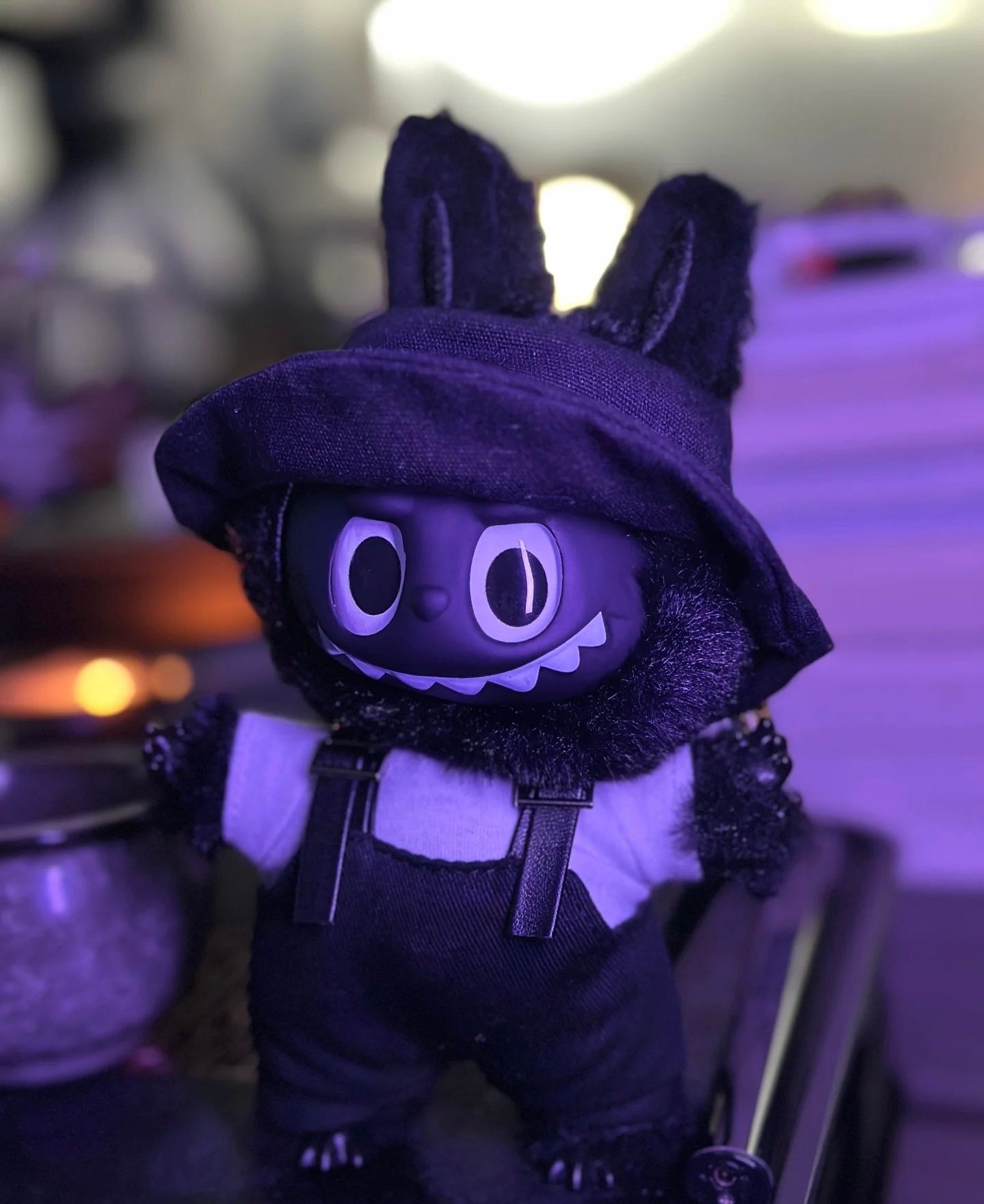 black Monsters Labubu Blind Box Toys Vinyl Plush Bd Decorative Surprise Box Doll Collection Birthday Gift all black special edition