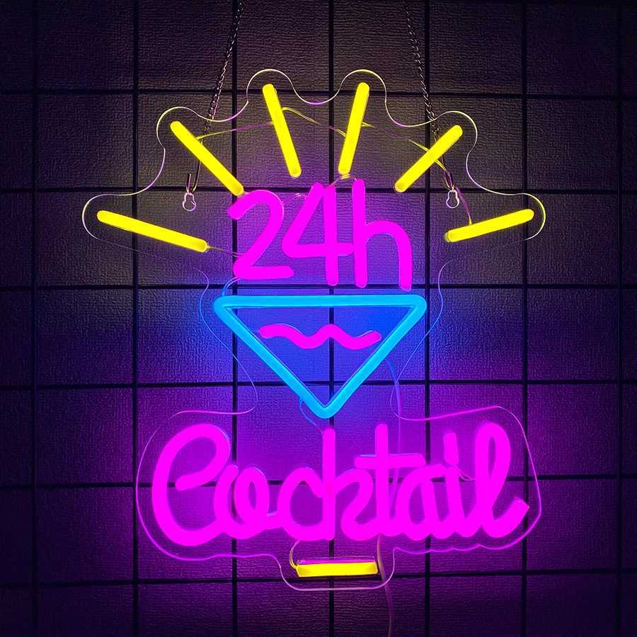 Bar Series Neon Signs Cocktail Icon Aesthetic Wall Lamps Usb Powered Used For Bars Clubs Parties Man Caves Art Decor H251201