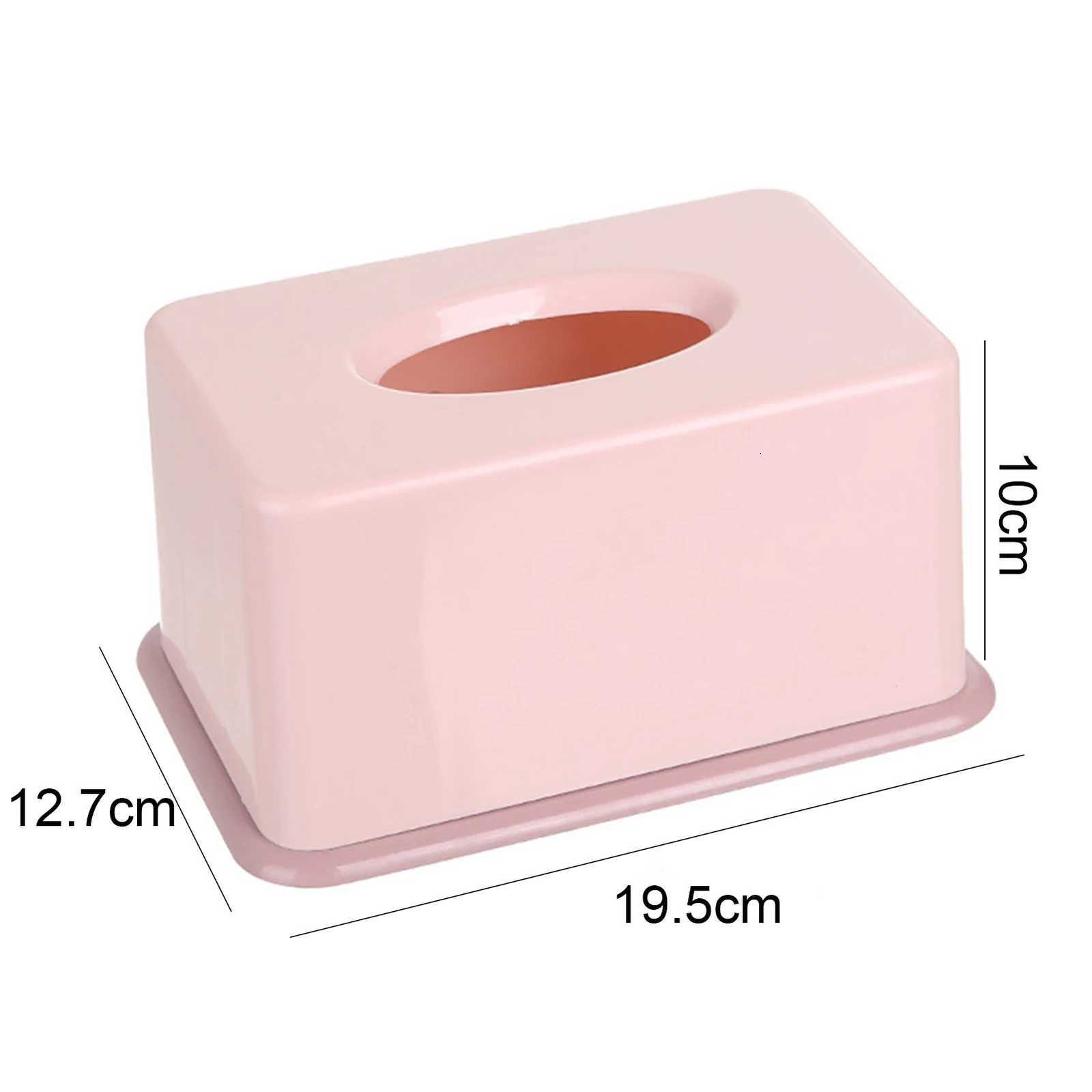 Tissue Box Solid Color Tissue Holder Large Opening Paper Case for Living Ro Bedro Off H251201