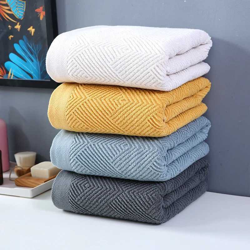 High Quty Pure Cotton Thick Bath Towel for Adult Family Bathroom Face Towel Solid Color Soft Absorbent Washcloth Household Y251202