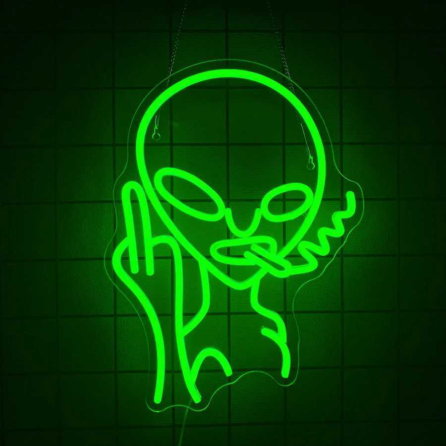 Animation Series Neon Signs Alien Personality Icons Used In Rooms Clubs Game Rooms Bars Man Caves Decor Easy To Hang H251201