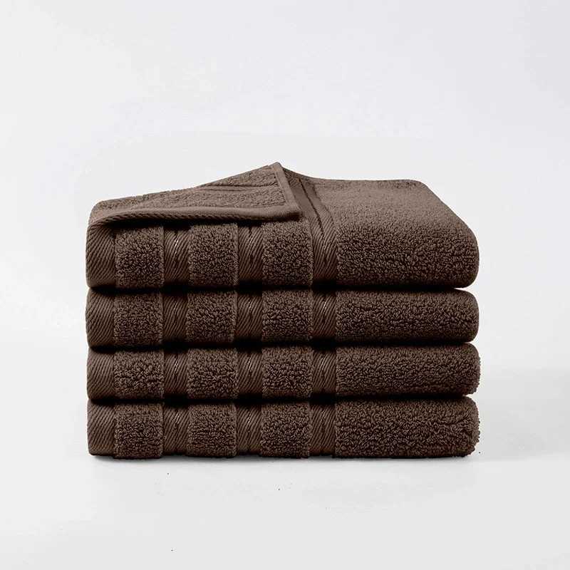 Pure Cotton Face Towel Terry Bathroom Strong Absorbent Soft Skin-friendly Adult Towels 3575cm Black Color Drop Shipping 1pc Y251202