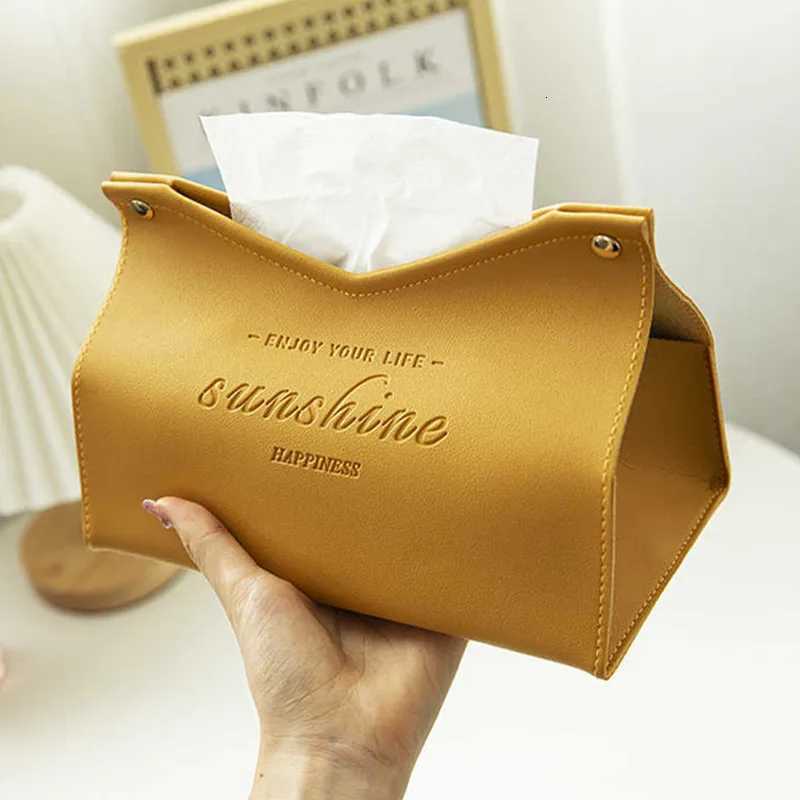 Leather Tissue Box Car Tissue Box He Living Ro Decoration Bedro Kitchen Desktop Nordic Large Storage Box Napkin Holder H251201