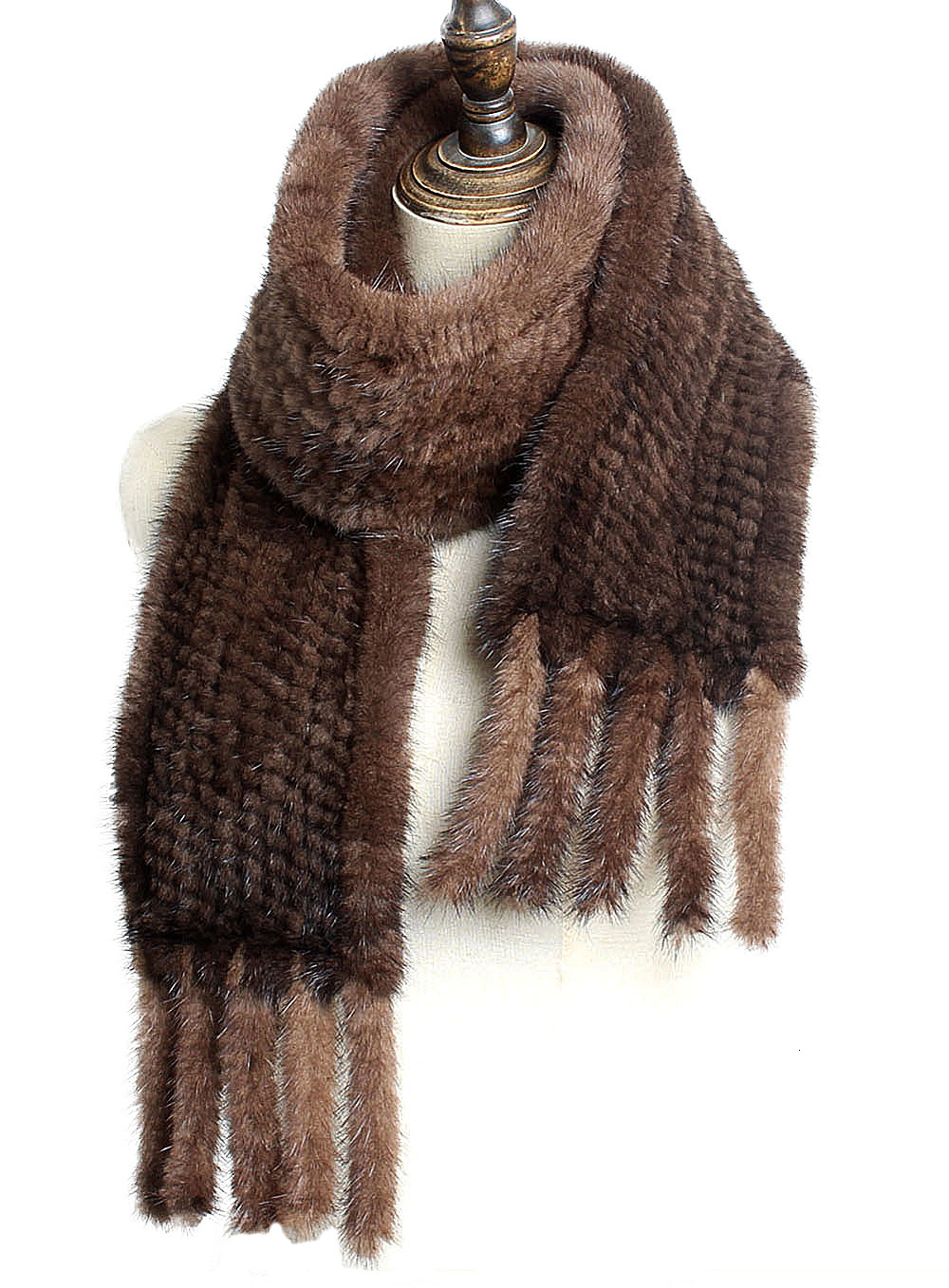 Mink Fur Woven Fur Scarf Autumn Winter Long Mink Fur Scarf Soft and Warm Large Neck Warmer Scarf 241113