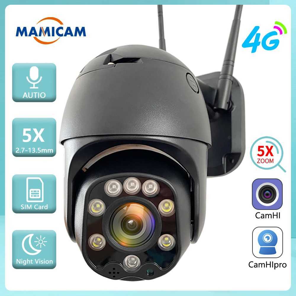 5MP HD 4G SIM Card Security IP Camera 1080P Outdoor WIFI PTZ CCTV Video Surveillance Camera Mini Speed De 5X Zo Camhipro APP C251202