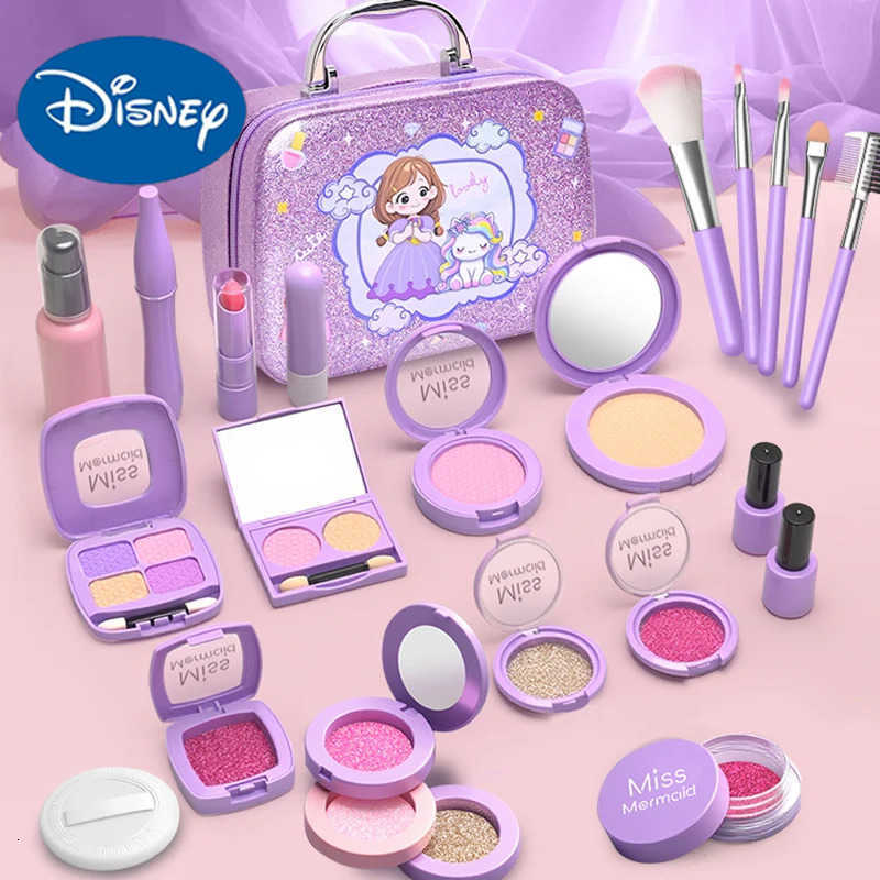 Disney Kids Toys Simulation Cosmetics Set Pretend Makeup Toys Girls Play House Simulation Make up Educational Toys for Girls Fun Game H251202