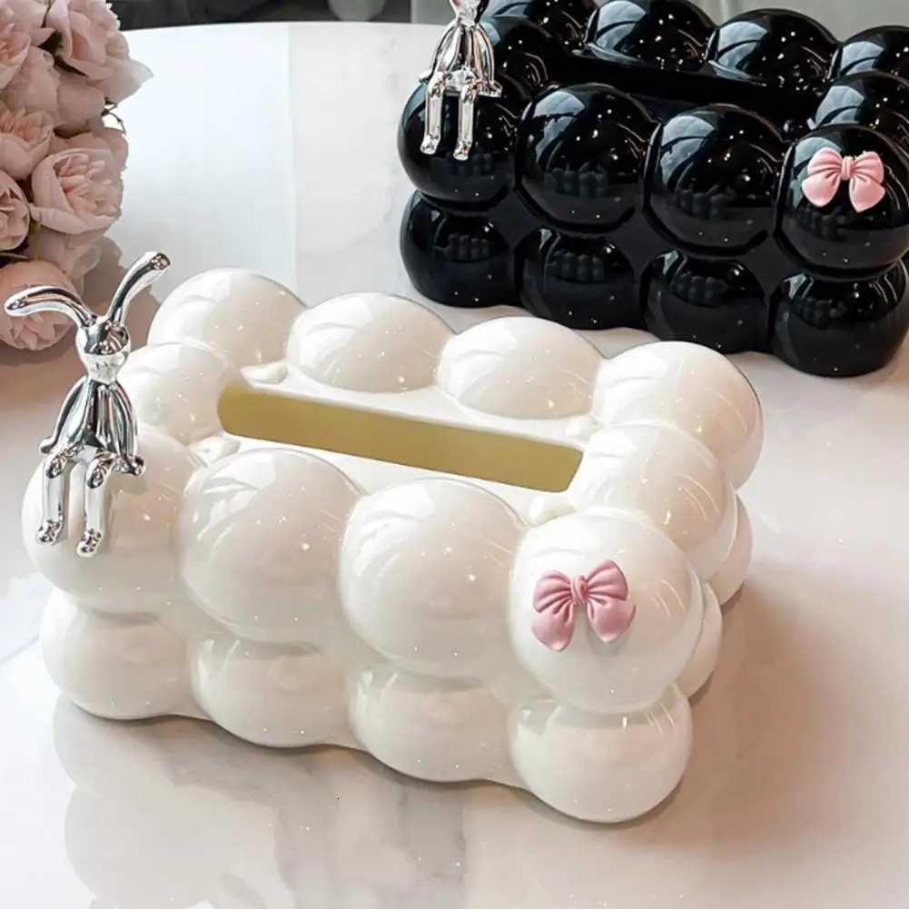 Tissue Container Luxury Tissue Box Holder With Capacity Spring Design Elegant Desktop Organizer For He Stylish Tissue Box H251201