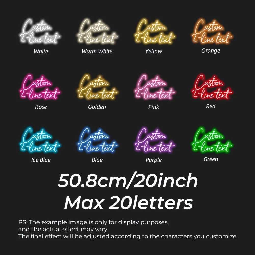 Custom USB-Powered Dual Row LED Neon Sign - Wall-Mounted for Weddings Events Home Decor Bars Parties Birthdays Perfect Gift H251201