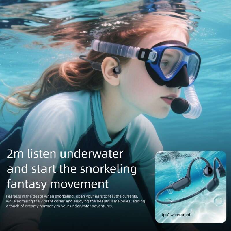 Famous Brand Cross Border B Bone Conduction With GB Memory Long Battery Life Music Listening Sports Running Swimming Bluetooth Headphones