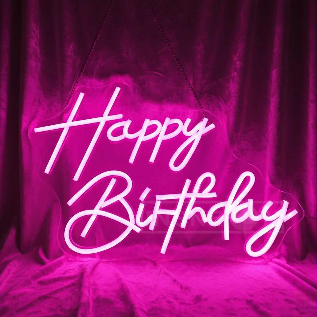 Happy Birthday Neon Sign Happy Birthday Light Sign Happy Birthday Led Sign for Backdrop All Birthday Party Decoration Kid Gifts H251201