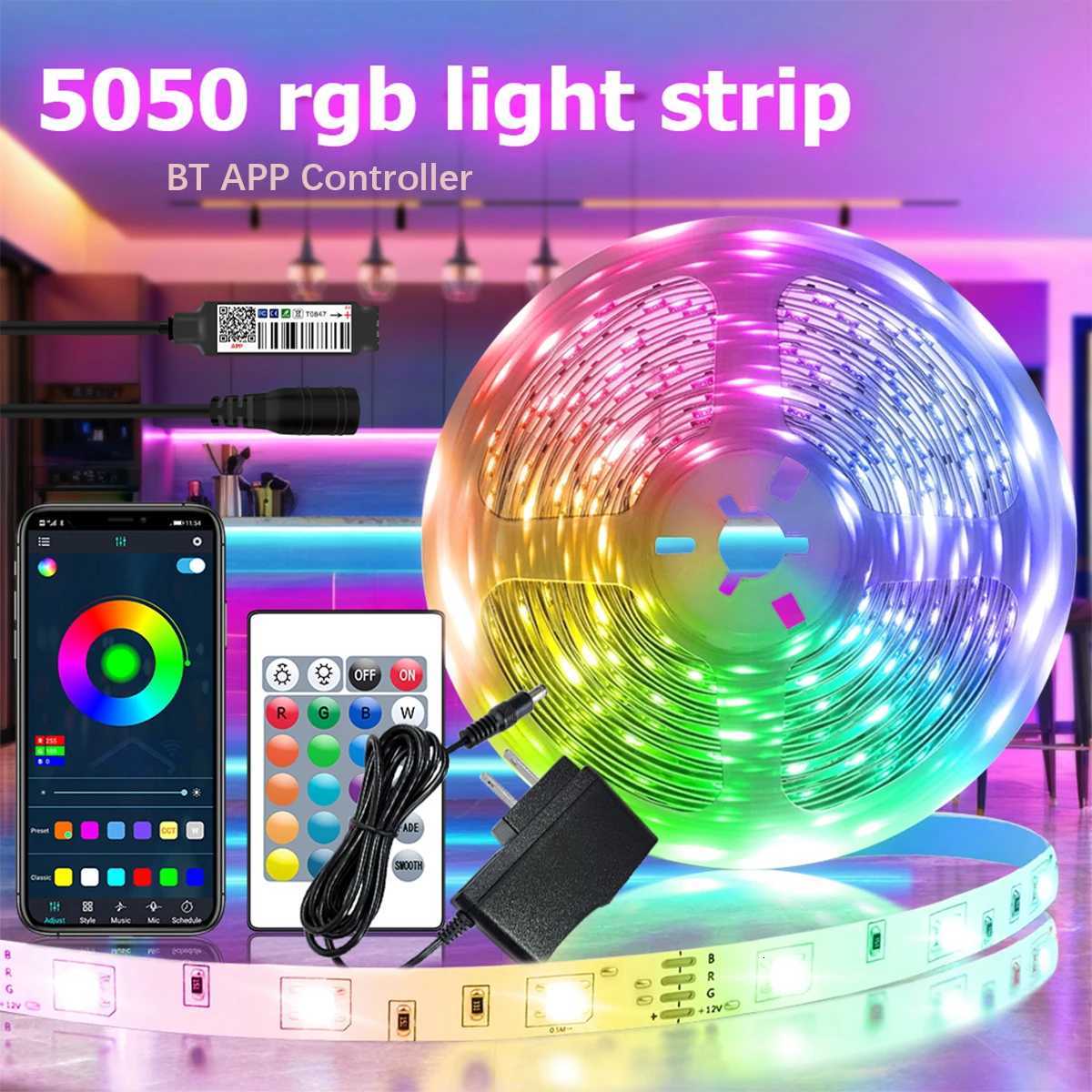 GREATWALL IR44K 5050 LED strip 328f/164 feet Halloween Christmas decoration DC LED neon light RGB flexible light configuration H251201