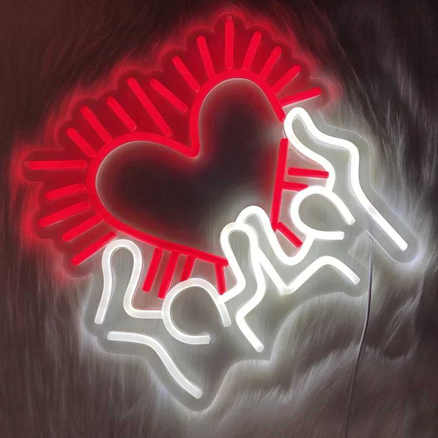 Heart LED Neon Light Wall Hanging Room Decor With OnOff Switch Home Party Wall Decor LED Neon Signs For Unique Rooms H251201